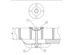 B38SM úchyt bez vrtání do konstruce