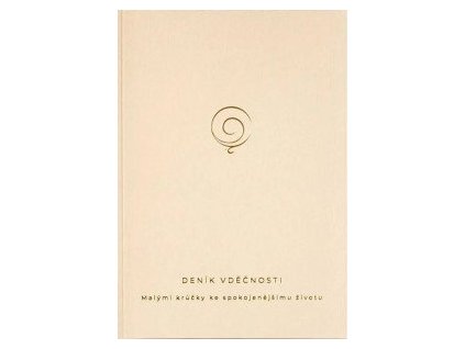 Deník vděčnosti - Malými krůčky ke spokojenějšímu životu (béžový)