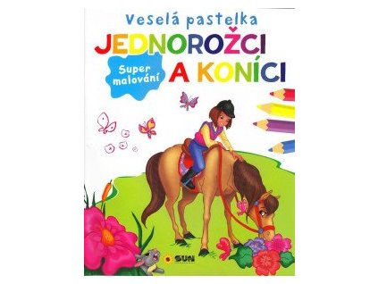 Veselá pastelka Jednorožci a koníci