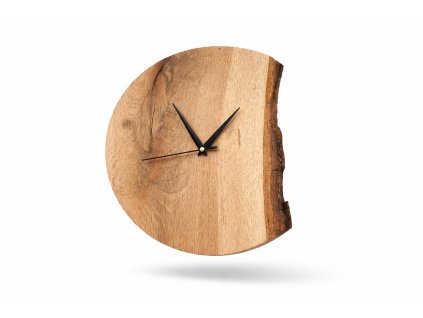 Dubové hodiny na stenu