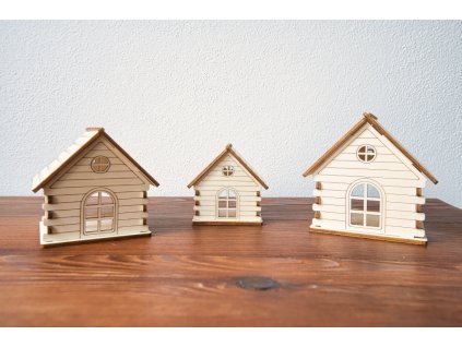 drevené domčeky