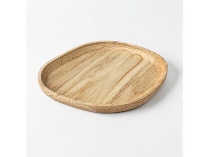 dubova tacka na kavu a dezerty servirovaci podnos