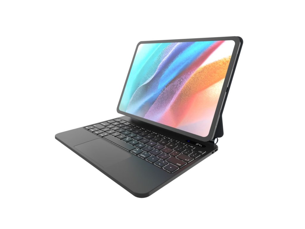 Pouzdro s bezdrátovou klávesnicí FIXED Typee pro Apple iPad 10,9" (2022)/iPad 11" (2025), EN, černé