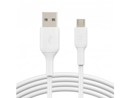 BELKIN kabel USB-A - microUSB, 1m, bílý