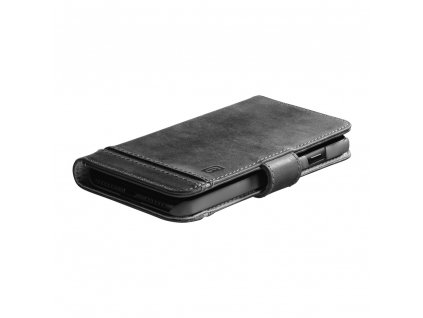 Prémiové kožené pouzdro typu kniha Cellularline Supreme pro Apple iPhone 14 PRO MAX, černé