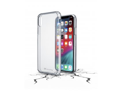 Zadní čirý kryt s ochranným rámečkem Cellularline CLEAR DUO pro Apple iPhone XS Max