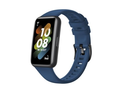 Silikonový řemínek FIXED Silicone Strap pro Huawei Band 7, modrý