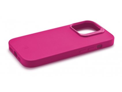 Ochranný silikonový kryt Cellularline Sensation Plus pro Apple iPhone 15 Pro Max, růžový