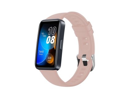 Silikonový řemínek FIXED Silicone Strap pro Huawei Band 8/9, růžový