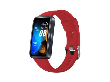 Silikonový řemínek FIXED Silicone Strap pro Huawei Band 8/9/10, červený