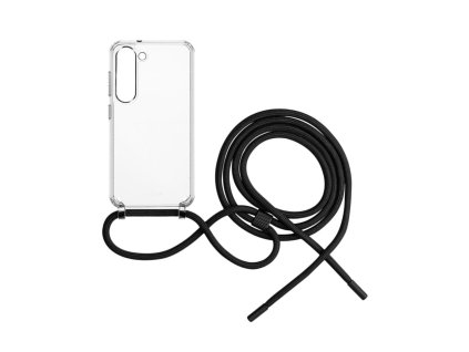 Pouzdro FIXED Pure Neck s černou šňůrkou na krk pro Samsung Galaxy S23