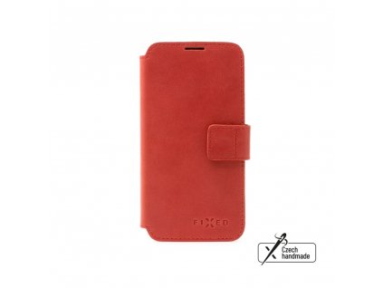 Kožené pouzdro typu kniha FIXED ProFit pro Apple iPhone 15 Pro Max, červené