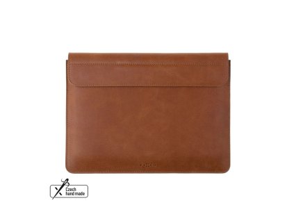 Kožené pouzdro FIXED Oxford pro Apple MacBook Air 15,3" (2023/2024/2025), hnědé