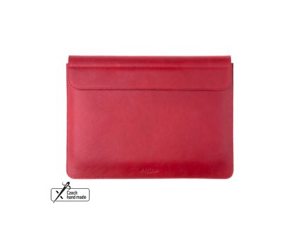 Kožené pouzdro FIXED Oxford pro Apple MacBook Air 15,3" (2023/2024/2025), červené