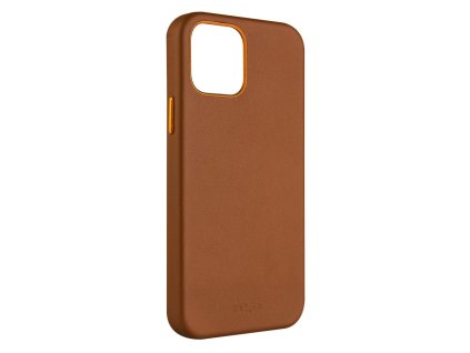 Kožený zadní kryt FIXED MagLeather s podporou MagSafe pro Apple iPhone 12 Pro, hnědý