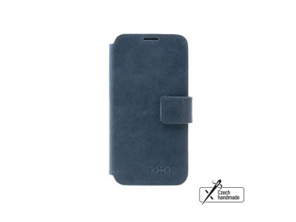 Kožené pouzdro typu kniha FIXED ProFit pro Samsung Galaxy S24, modré