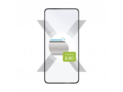 Ochranné tvrzené sklo FIXED Full-Cover pro Motorola Moto G34 5G, lepení přes celý displej, černé