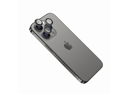 Ochranná skla čoček fotoaparátů FIXED Camera Glass pro Apple iPhone 13 Pro/13 Pro Max, space gray