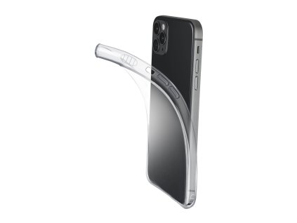 Extratenký zadní kryt Cellularline Fine pro Apple iPhone 12/12 Pro, transparentní
