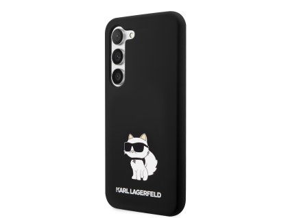 Karl Lagerfeld Liquid Silicone Choupette NFT Zadní Kryt pro Samsung Galaxy S23 Black