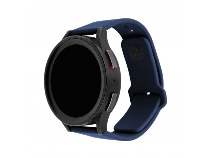 Set silikonových řemínků FIXED Silicone Sporty Strap s Quick Release 22mm pro smartwatch, modrý