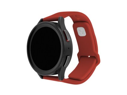 Set silikonových řemínků FIXED Silicone Sporty Strap s Quick Release 22mm pro smartwatch, červený