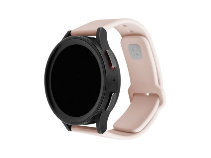 Set silikonových řemínků FIXED Silicone Sporty Strap s Quick Release 22mm pro smartwatch, růžový