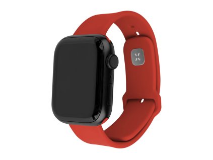 Set silikonových řemínků FIXED Silicone Sporty Strap pro Apple Watch 42/44/45mm, červený