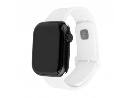 Set silikonových řemínků FIXED Silicone Sporty Strap pro Apple Watch 42/44/45mm, bílý