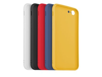 5x set pogumovaných krytů FIXED Story pro Apple iPhone 7/8/SE (2020/2022), v různých barvách, variace 1