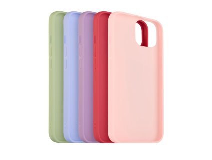 5x set pogumovaných krytů FIXED Story pro Apple iPhone 12/12 Pro, v různých barvách, variace 2
