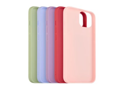 5x set pogumovaných krytů FIXED Story pro Apple iPhone 13, v různých barvách, variace 2