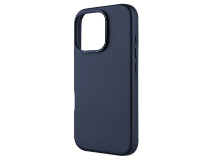 Kožený zadní kryt FIXED MagLeather s podporou MagSafe pro Apple iPhone 16 Pro, modrý