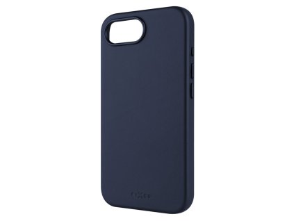Kožený zadní kryt FIXED MagLeather s podporou MagSafe pro Apple iPhone 16e, modrý