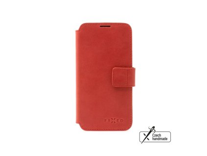 Kožené pouzdro typu kniha FIXED ProFit pro Apple iPhone 16 Pro Max, červené
