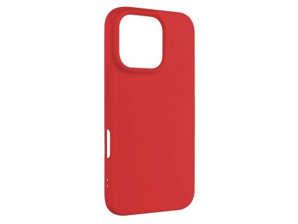 Zadní pogumovaný kryt FIXED Story pro Apple iPhone 16 Pro, červený
