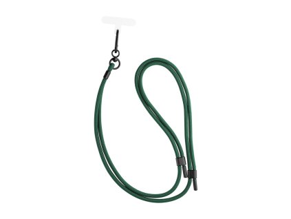 Univerzální šňůrka FIXED NeckUni pro telefony se zadním krytem, zelená