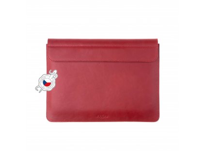 Kožené pouzdro FIXED Oxford pro všechny modely Apple iPad s úhlopříčkou displeje 10-11" s klávesnicí, červené