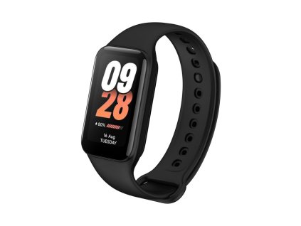 Silikonový řemínek FIXED Silicone Strap pro Xiaomi Smart Band 8 Active/9 Active, černý