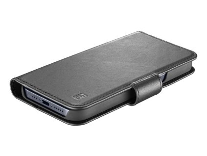 Prémiové kožené pouzdro typu kniha Cellularine Supreme pro Apple iPhone 15 PRO, černé