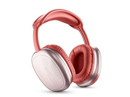 Bluetooth sluchátka MUSIC SOUND MAXI2 s hlavovým mostem a mikrofonem, červená