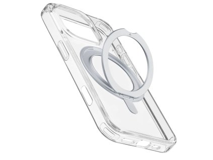 Zadní čirý kryt Cellularline Spin Mag se skládacím stojánkem a podporou MagSafe pro Apple iPhone 16 Pro