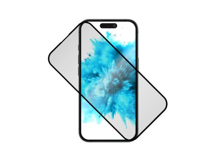 Ochranné tvrzené sklo FIXED Privacy Full-Cover pro Apple iPhone 16 Plus, lepení přes celý displej, černé