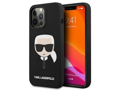 karl lagerfeld klhcp13lslkhbk iphone 13 pro 13 6 1 czarny black hardcase silicone karl s head 2108255