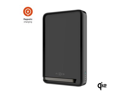 Powerbanka FIXED MagZen 10 Pro s bezdrátovým nabíjením se standardem Qi2 a podporou MagSafe, 10 000 mAh, černá