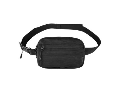 Taštička okolo pasu s kapsami FIXED Camino Belt, černá