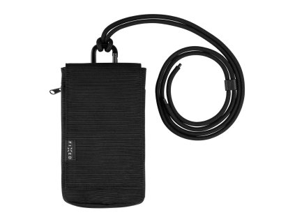 Taštička přes rameno s kapsou FIXED Camino Case pro mobilní telefony do 7", černá