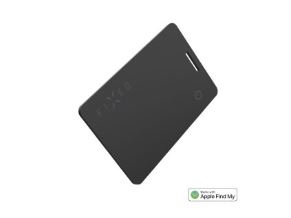 Smart tracker FIXED Tag Card 2 s podporou Find My, bezdrátové nabíjení, černý