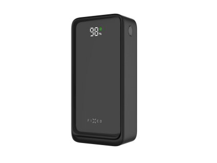 Powerbanka FIXED Zen2 30 s LCD displejem a výstupem PD 20W, 30 000 mAh, černá