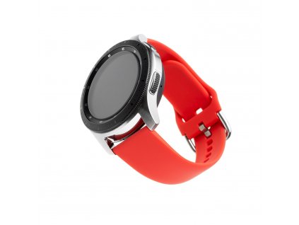 Silikonový řemínek FIXED Silicone Strap s Quick Release 20mm pro smartwatch, červený